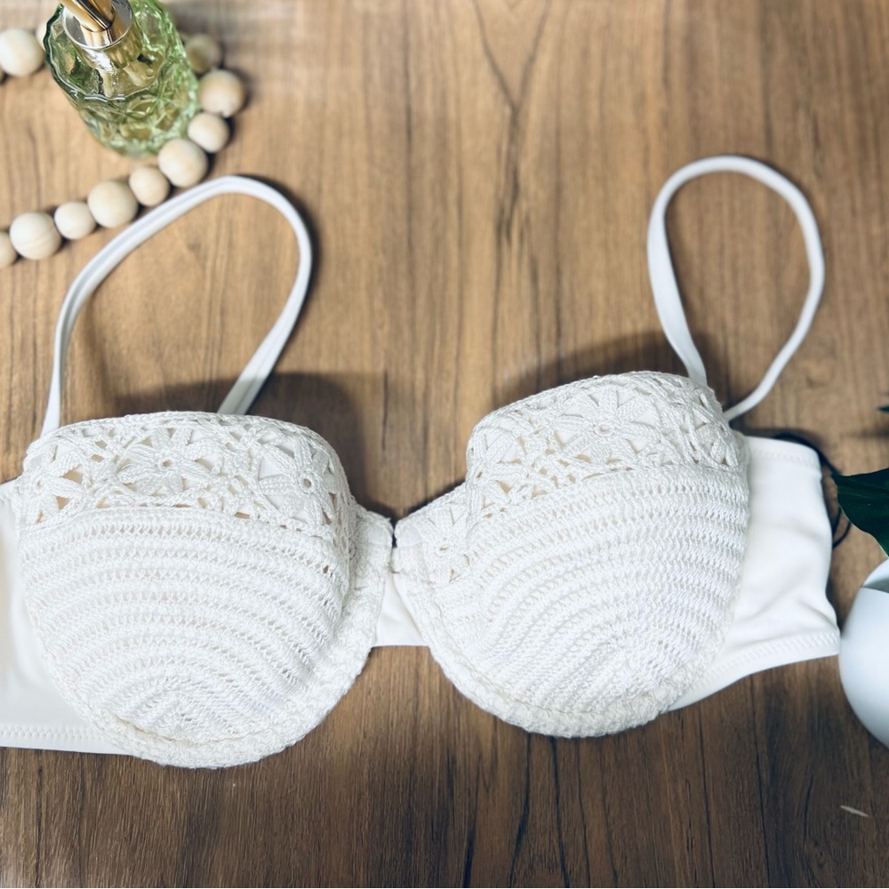 Shade & Shore White Lace Underwire Bra